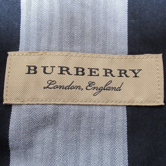 Burberry Men's Check Cotton Short Sleeve Shirt Navy Size XL - Picture 8 of 12